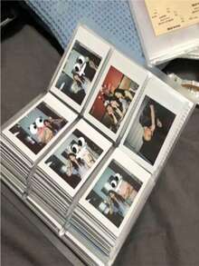 1 buah Album Foto Karton 84/120/240 Halaman, Koleksi Kartu Bintang Idola 3 Inci dan Tempat Kartu Nama, Album Kosong Dikirim, Tidak Termasuk Foto - Clear - View 9