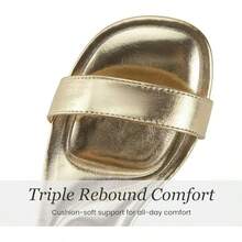 Girls Sandal Heels With Removable Bow, Flower Wedding Girls Dress Shoes For Little Big Kid - Gold - View 5