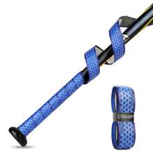 1pc PU Baseball Bat Wrap Shock Absorbing Multi-Color Non-Slip Sports Accessory, Outdoor Sports Cricket Softball Baseball Bat Handle Grip Sweatband Tennis Racket Handle Grip - Multicolor - View 12