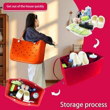 Lckaey Beach Bag Organizer Accessories For Bogg Bag Medium Storage Bag For Bogg Bag Organizing Bogg Divider 3018red-M - Đỏ - Xem 4