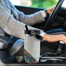 30oz  Happy Stanley Style Tumbler Wrapped Graffiti SGRHO Mug - White - View 4