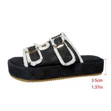 Giày sandal cao gót nữ kiểu dáng cổ điển, thanh lịch, đính ren rơm và ngọc trai giả, chống thấm nước, đế dày, thoải mái, không gây mỏi chân, thích hợp cho kỳ nghỉ, hàng ngày, tiệc tùng, quà tặng mùa hè. - Đen và trắng - Xem 6