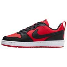 Nike Court Borough Low Recraft Big Kids/Women's Casual Shoes DV5456-123 | Everyday Versatile, Comfortable Fit - 黑紅色 - 查看 4