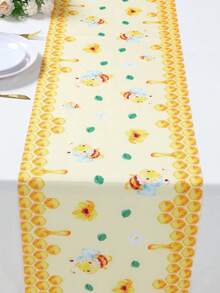 1件装蜂巢蜜蜂主题派对桌布，春季蜜蜂花园派对桌旗，可爱蜂巢桌旗，适合儿童生日派对，黄色蜜蜂主题桌布，适合婴儿派对、婚礼生日派对、春季装饰、春季蜜蜂主题儿童派对装饰、儿童节派对装饰、派对用品、派对礼品 - 蜜蜂 - 查看 6