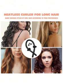 Bộ dụng cụ tạo kiểu tóc khi ngủ 10 món, bao gồm 1 máy uốn tóc và 1 vỏ gối lụa, bộ chăm sóc tóc và da thiết yếu dành cho phụ nữ, uốn tóc không cần nhiệt, uốn tóc qua đêm, 1 mặt nạ ngủ mềm mại, 1 mũ ngủ lụa, bộ dụng cụ chăm sóc giấc ngủ thiết yếu - màu đen - Xem 5