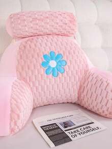 Almohada lumbar con patrón floral lindo, cojín de apoyo suave, decoración del hogar cómoda, regalo perfecto para trabajadores de oficina - Multicolor - Ver 10