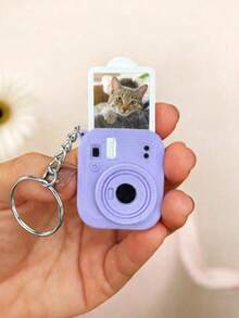 迷你相机钥匙扣，相机造型钥匙扣，适合情侣/朋友赠送，独特的日常携带配件，时尚装饰，适用于女士钱包和包包，适合作为情人节礼物送给家人、朋友和爱人，情人节礼物指南，价格实惠的情人节礼物，复活节，母亲节 - 彩色 - 查看 13