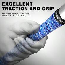 1pc PU Baseball Bat Wrap Shock Absorbing Multi-Color Non-Slip Sports Accessory, Outdoor Sports Cricket Softball Baseball Bat Handle Grip Sweatband Tennis Racket Handle Grip - Multicolor - View 5