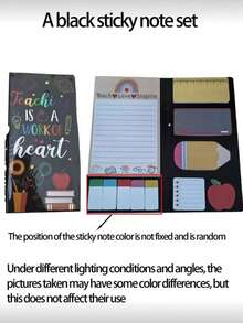 1 Bộ Sổ Lưu Niệm Tiệc Ngày Nhà Giáo, Quà Tặng Tiệc, Sổ Ghi Nhớ Hình Hoạt Hình, Bộ Sổ Ghi Nhớ, Giấy Ghi Chú Tự Dính Tùy Chỉnh Dành Cho Giáo Viên, Bộ Nhãn Dán Tiện Lợi, Đồ Dùng Văn Phòng, Quà Tặng Ngày Nhà Giáo - A - Xem 8