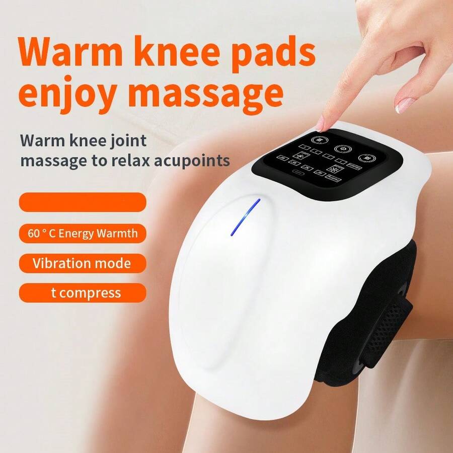 Heated Knee Massager With & Massage - With Adjustable Straps And A Cordless Design, Ideal For Soothing Joints, Muscles, And Knees. A Perfect For The Knees, It Makes A Great Gift For Parents And Anyone - View 1