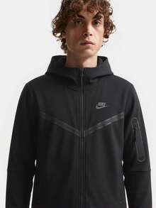 Nike Sportswear Tech Fleece NSW Zip-Up Hooded Jacket/Sweatshirt, Spring Men's, Black - Black - View 9