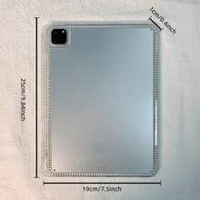 专为 11 英寸 Pro、Air 11 (M2) 及其他平板电脑设计的保护壳，钻石纹理边框，开放式设计带笔槽，透明亚克力硬壳防弯折，透明背板 - 無色 - 查看 8