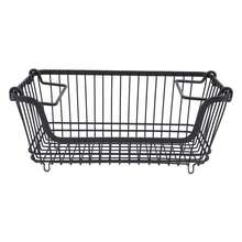 Freezer Basket Stackable Open Front Wire Storage Bin With Foldable Handle For Vegetable Fruit Snack,Organizer Frigo  Frigorifero - View 4