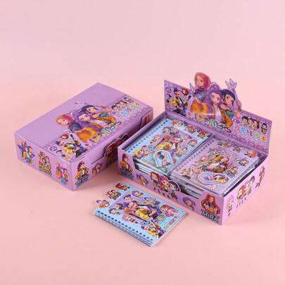4pcs/Set New K-POP Witch Girl Group 3-In-1 Spiral Notebook, DIY Phone Case Decor Stickers, Scrapbooking Materials