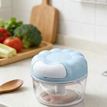 1个家用蒜蓉压榨器，蒜蓉切碎研磨器，方便实用的厨房必备品 - 彩色 - 查看 3