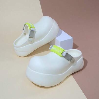 Fashionable EVA Slip-On Sandals, Women Summer New Anti-Slip Comfortable Slides, Breathable Nurse Work Outdoor Beach Clogs