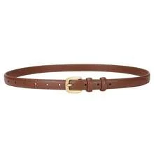 Bộ 2 chiếc (1 đen, 1 nâu) Thắt lưng nữ bằng da PU, rộng 1.8cm, dài 110cm, thắt lưng thời trang cho váy, thích hợp cho học sinh. - ND2 - Xem 8