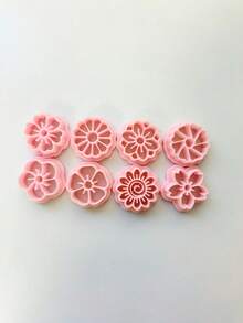 花朵系列聚合物粘土耳环制作切割器，精密刀模 - 免充电陶艺及工艺用品 - 适用于珠宝制作和手工艺者 - DIY爱好者的完美礼物 - 花卉系列 - 查看 9