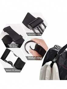 Cinghia da viaggio con fibbia in metallo - Organizer da viaggio antifurto portatile. Questa cinghia da viaggio portatile ha una fibbia a sgancio rapido, rendendola un accessorio da viaggio essenziale. È altamente versatile e regolabile, adatta a borse, zaini e borse di varie dimensioni; è anche pratica per gli ambienti scolastici per organizzare forniture scolastiche e oggetti personali. - A - Visualizzare 8