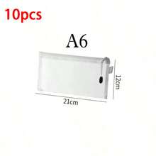 1/5/10/20 chiếc túi đựng tài liệu trong suốt, có ba kích cỡ: A4/A5/A6. Gói 1 chiếc, cỡ S/M/L. Túi đựng tài liệu có khóa kéo, túi đựng đồ chơi xếp hình, túi đựng bút chì, túi đựng hồ sơ, túi đựng văn phòng phẩm, túi quà tặng, đồ dùng học tập, đồ dùng học sinh. - Lưới trắng - Xem 13