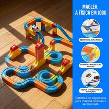 Kit Of 56/80/120 Magnetic Train Pieces Cube Track Educational Toy With 3D Blocks, Rechargeable - Nhiều màu - Xem 8