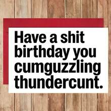 1pc Fun Slogan Happy Birthday Greeting Card Suitable For Gifting To Girlfriend, Sister, Female Coworker, Female Friend - One Size Fits All - View 3