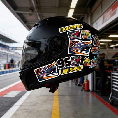 50 miếng dán hình xe đua hoạt hình, những miếng dán trang trí nhỏ xinh, thích hợp cho ván trượt, ốp điện thoại, sổ tay, ba lô, hộp văn phòng phẩm, đồ dùng học tập, trang trí DIY, quà tặng nhỏ ngày lễ Phục sinh, quà lưu niệm tiệc theo chủ đề, lý tưởng cho những người đam mê thủ công tuổi teen.