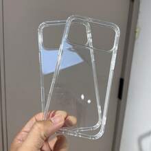 Bộ 2 ốp lưng điện thoại trong suốt, phù hợp với 17 Pro Max/17 Pro/17/16 Pro Max/16/16 Pro/16 Plus/11/15/15 Pro/15 Pro Max/13/14 Pro Max/13 Pro/13 Pro Max/14 Pro/14 Pro Max, ốp bảo vệ không bị ố vàng, chất liệu acrylic. - Hai bộ trong suốt - Xem 14