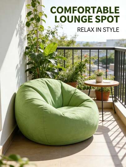 5pcs/Set Inflatable Slouchy Sofa With Footrest, Foldable Lounger, Plush Inflatable Sofa, Super Comfortable For Garden, Patio, Camping And Beach, Portable And Easy To Carry And Store, Suitable For Adults And Family, Outdoor Furniture Essential, Must-Have Slouchy Item