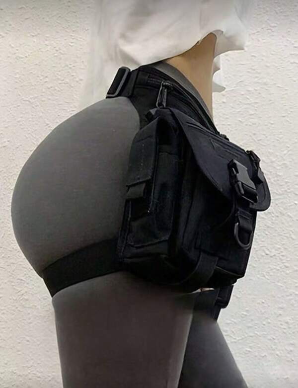 Bolsa de pierna simple para exteriores, bolsa de pierna de ocio para motocicleta para hombres, bolsa de almacenamiento de artículos diversos, bolsa de cintura impermeable, bolsa de pierna para mujeres, bolsa deportiva para deportes, para fitness, para ejercicio, bolsa de viaje para vacaciones, para mujeres, para hombres, esencial de viaje, bolsa de gimnasio duradera, bolsa de yoga