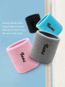 Customized Sweat-Absorbing Wristbands For Men And Women - Suitable For Tennis, Basketball, Running, Yoga, Gym Workouts - Multicolor - View 4