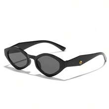 1 pieza Gafas de moda con cristales de acrílico y rhinestones para mujer, adecuadas para paseos diarios, festivales de música y regalos de vacaciones - Multicolor - Ver 2