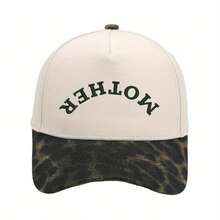 Embroidered Trucker Hat, Color-Block Baseball Cap, Summer Casual Adjustable Adult Style For Women - 粉色 - 查看 1