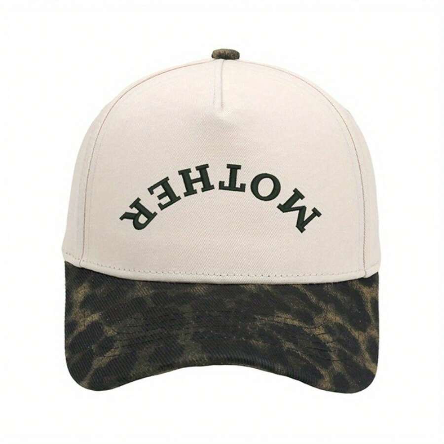 Embroidered Trucker Hat, Color-Block Baseball Cap, Summer Casual Adjustable Adult Style For Women - 粉色 - 查看 1