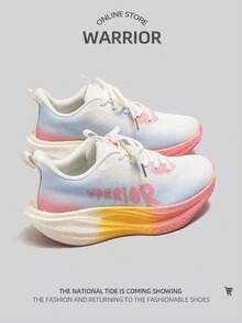 WARRIOR 1双撞色休闲运动鞋，低帮日常运动鞋 - 淺蘭米粉 - 查看 3