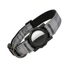 1pc AirTag Protective Holder, Dog Collar With Reflective Night Visibility, Adjustable Nylon Strap, Anti-Drop Pet Collar (AirTag Locator Not Included) - Silver - View 11