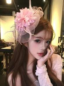 1 chiếc phụ kiện đội đầu thời trang dự tiệc, mũ mini lưới đen kiểu Pháp cổ điển, kẹp tóc đính ngọc trai, phụ kiện chụp ảnh sinh nhật, mũ mạng che mặt kiểu Trung Quốc cổ điển, kẹp tóc thời trang dự tiệc. - nhiều màu - Xem 7