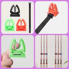 Soporte fijo multifuncional para caña de pescar, estante universal para almacenamiento de cañas de pescar, adecuado para pesca con señuelo, pesca en la , estante de escritorio para cañas, accesorios de pesca - Multicolor - Ver 2