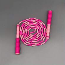 Adjustable Length Soft Bead Jump Rope - 230cm/90.5in Rope, 16.5cm/6.5in Handles - Perfect For Fitness, Suitable For Men And Women - No Power Required - Age 14+ - Made With TPE And PP Materials - Great For Thanksgiving, Christmas, And Halloween - Multicolor - View 9