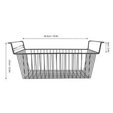 2Pcs Chest Freezer Organizer Bins Deep Basket Stackable Storage Rack Metal Wire Black L49.5cm X W29cm X H27cm(9cm Handle),Organizer Frigo  Frigorifero - 查看 2