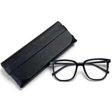 1 pieza Gafas planas ligeras con marco completo y estuche con cremallera - transparente - Ver 8