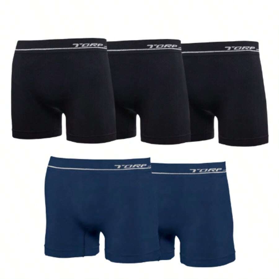 Kit 5 Cuecas Boxer Daily Torp Sem Costura - 8014/8015