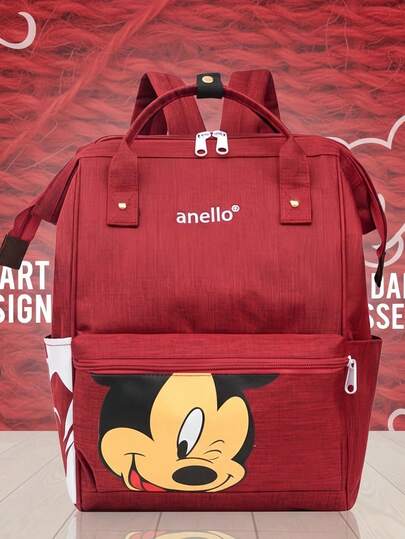 Ba lô dung tích lớn, thiết kế miệng rộng, phù hợp cho đi làm, du lịch và sử dụng hàng ngày, ba lô đa năng màu đỏ tía thời trang, phù hợp cho phụ nữ và người lớn.