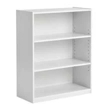 3 Tier Bookcase With Adjustable Shelves, White Storage Bookshelf, Space Saving Organizer For Home & Office - 白色 - 查看 8