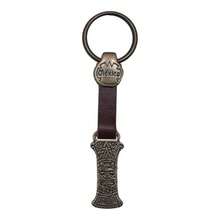 Metal Keychain With Engraved Initial And  Calendar - Handmade Gift Of Mexican Heritage - Letter I - View 8