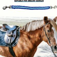 1pc Nylon Safety Girth/Anti-Slip Strap For English Saddle, With Buckle, Training Accessory. Ensures Riding Safety, Enhances Stability Of Saddle Rear Strap. Suitable For Equestrian Sports, Horse Riding, Outdoor Activities, Horse Shows And Riding Training - View 4