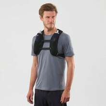 Salomon Agile 2 Set Unisex Running Vest With Flask, Reflective Hydration Vest For Short Runs With Expandable Storage Pouch - Black (Black) - View 3