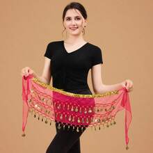 1pc Handmade Multicolor Portrait Metal Cloth Waist Skirt Decorative Sexy Belly Dance Slightly Dirty Anchor Point Suitable For Stage Performance.Bohemian, Retro Style, Parties, Nightlife, Beach Outfits, Festival Clothing And Accessories - Multicolor - View 13