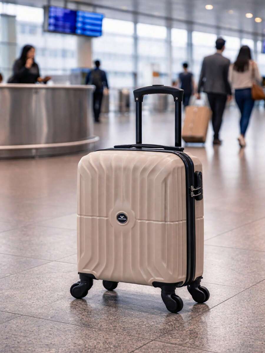 حقيبة سفر صغيرة محمولة من شركة Ryanair، أبعادها 40 * 30 * 20 سم، مصنوعة من مادة ABS، مزودة بعجلات قابلة للفصل. - لون شمبانيي - مشاهدة 1