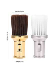 1pc Professional Hairdresser Salon Hair Brush, Neck Duster Brush, Hair Salon Barber Tool Accessory - Multicolor - View 10
